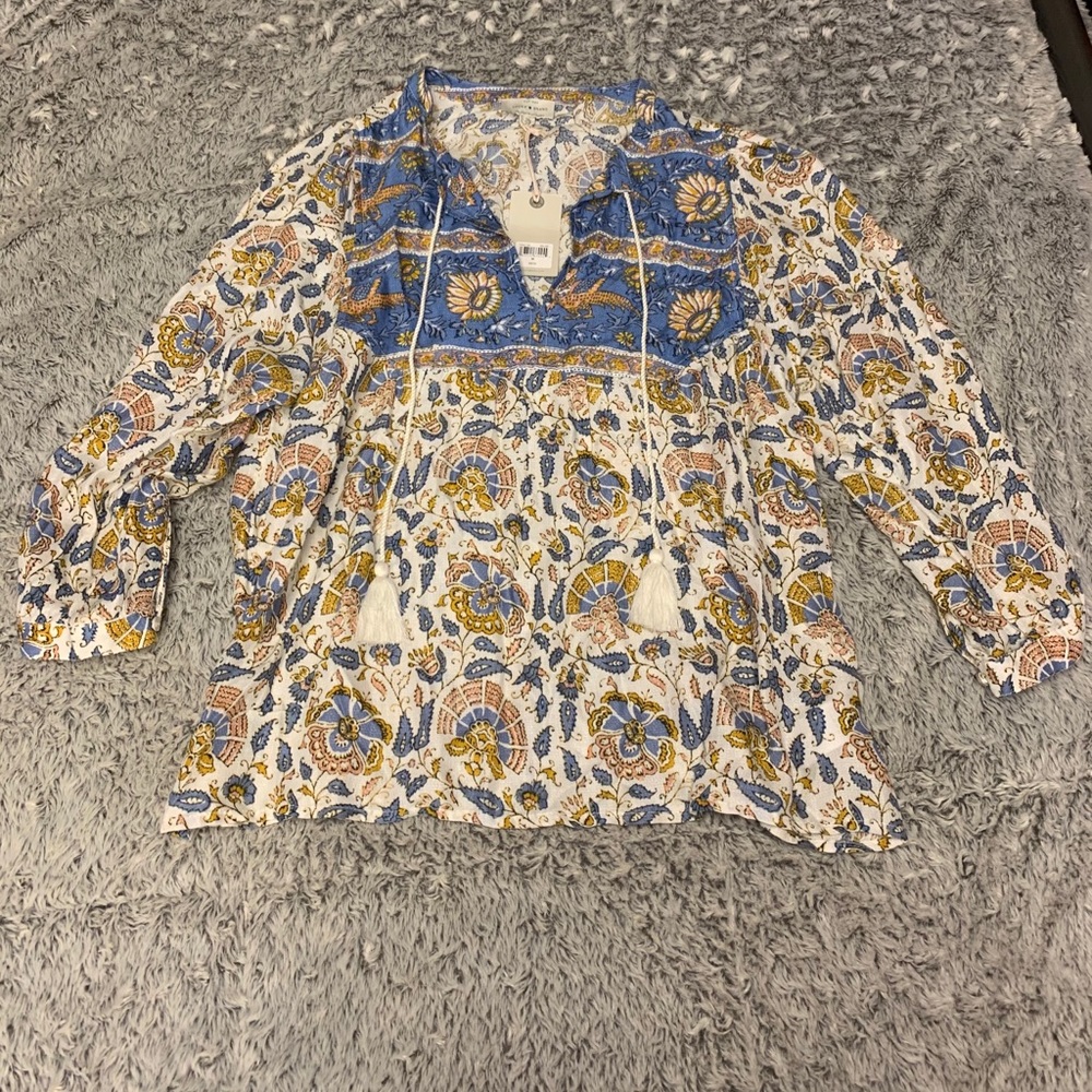✨3 for 20✨Lucky Brand BOHO Long Sleeve Top NWT